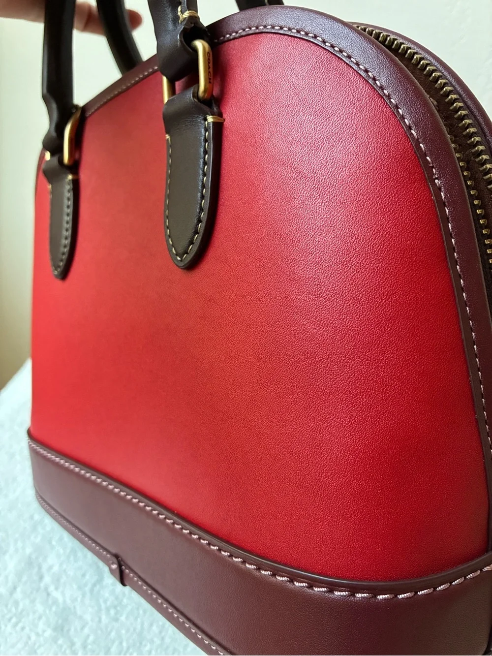 Coach Revel Bag in Bold Red Multi colorway